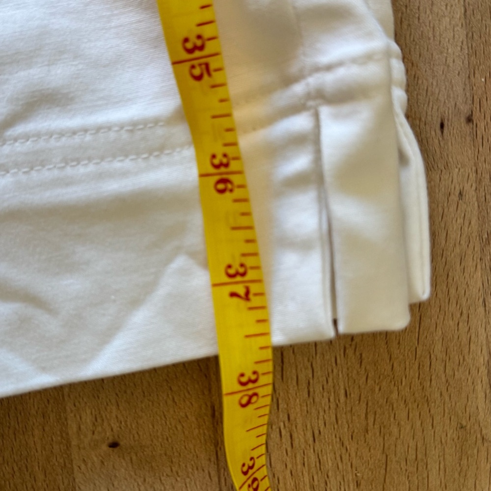 CHARTER CLUB Pant Shop White Stretch Pants Side Zip Women’s 14W Cotton Blend - Picture 13 of 14